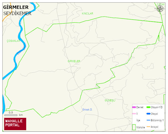 GİRMELER Mahallesi Haritası | Uydu Görüntüsü ve Harita Detayları