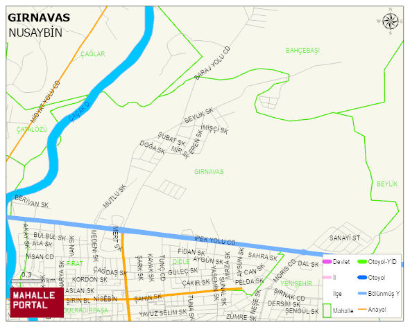 GIRNAVAS Mahallesi Haritası | İnteraktif Köy ve Mahalle Sınırları