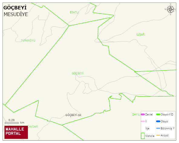 GÖÇBEYİ Mahallesi Haritası | Güncel Mahalle ve Köy Haritası