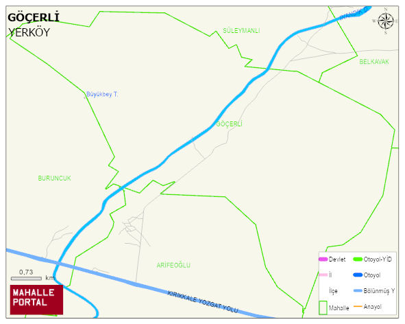 GÖÇERLİ Köyü Haritası | Uydu Görüntüsü ve Harita Detayları