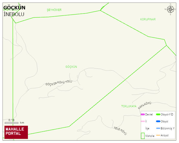 GÖÇKÜN Köyü Haritası | Detaylı Köy ve Mahalle Görünümü