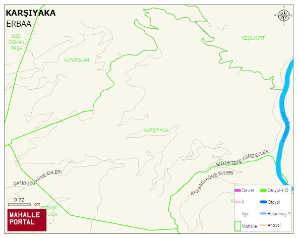 GÖKAL BELDESİ KARŞIYAKA Mahallesi Haritası | Yükselti ve Doğa Özellikleri