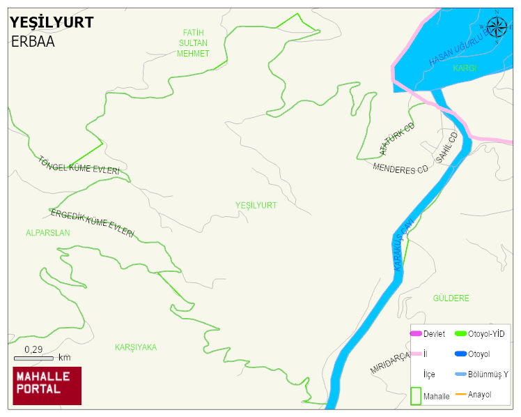 GÖKAL BELDESİ YEŞİLYURT Mahallesi Haritası | Sayısal Bölge Görünümü