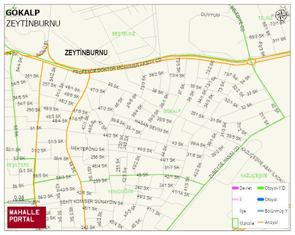 GÖKALP Mahallesi Haritası | Coğrafi Yapı ve Detaylı Haritası