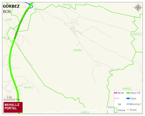 GÖKBEZ Köyü Haritası | İnteraktif Köy ve Mahalle Sınırları