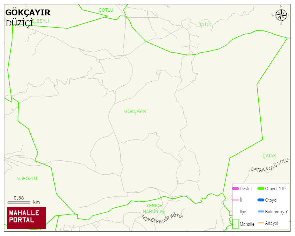 GÖKÇAYIR Köyü Haritası | Güncel Mahalle ve Köy Haritası