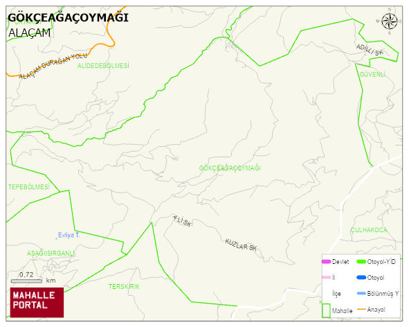 GÖKÇEAĞAÇOYMAĞI Mahallesi Haritası | Uydu Görüntüsü ve Harita Detayları