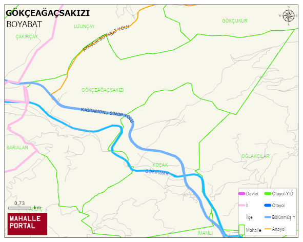 GÖKÇEAĞAÇSAKIZI Köyü Haritası | İnteraktif Köy ve Mahalle Sınırları