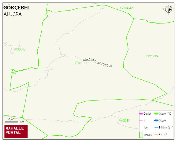 GÖKÇEBEL Köyü Haritası | Uydu Görüntüsü ve Harita Detayları