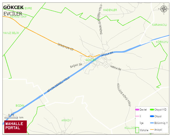GÖKCEK Köyü Haritası | Coğrafi Yapı ve Detaylı Haritası