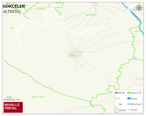 GÖKÇELER Köyü Haritası | İnteraktif Köy ve Mahalle Sınırları