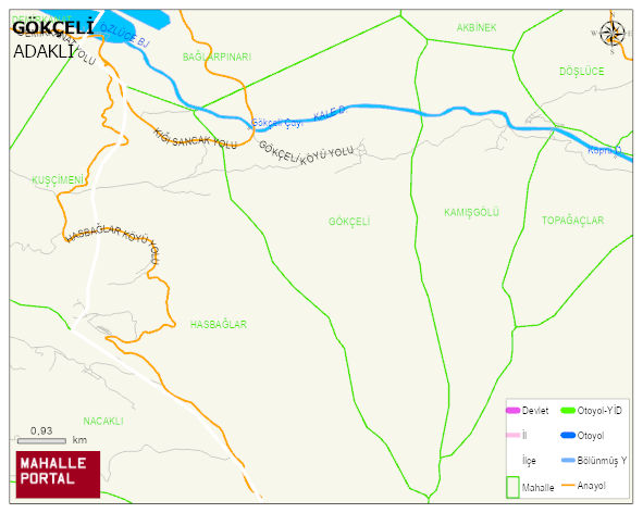 GÖKÇELİ Köyü Haritası | Güncel Mahalle ve Köy Haritası
