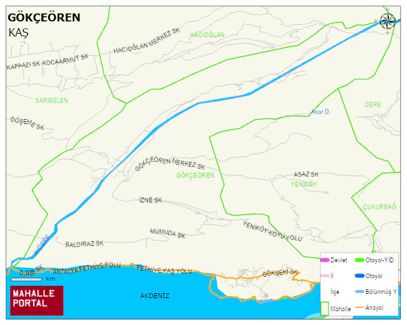GÖKÇEÖREN Mahallesi Haritası | İnteraktif Köy ve Mahalle Sınırları