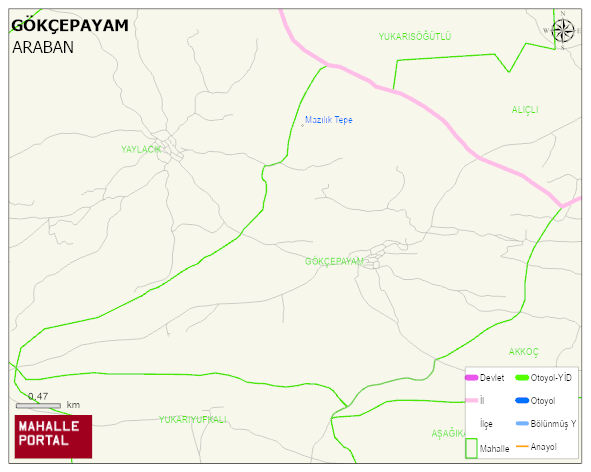 GÖKÇEPAYAM Mahallesi Haritası | Uydu Görüntüsü ve Harita Detayları