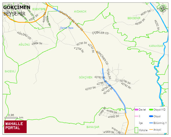GÖKÇİMEN Mahallesi Haritası | Güncel Mahalle ve Köy Haritası