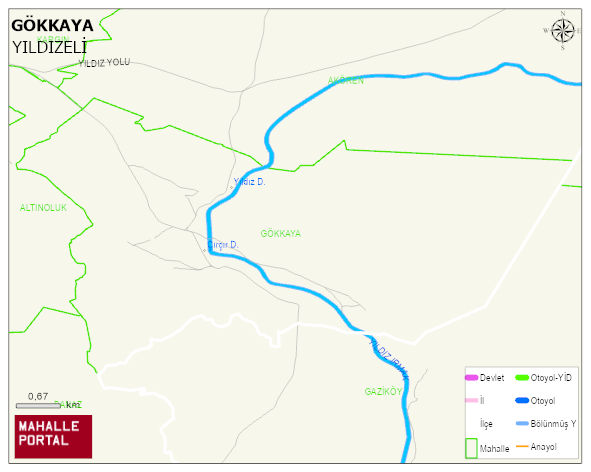GÖKKAYA Köyü Haritası | İnteraktif Köy ve Mahalle Sınırları