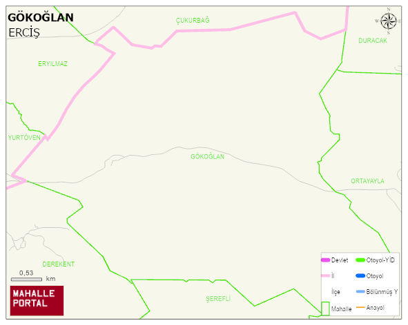 GÖKOĞLAN Mahallesi Haritası | Coğrafi Yapı ve Detaylı Haritası