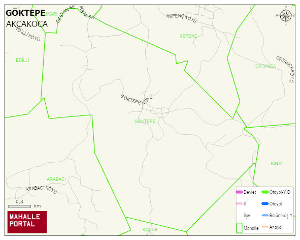 GÖKTEPE Köyü Haritası | Detaylı Köy ve Mahalle Görünümü