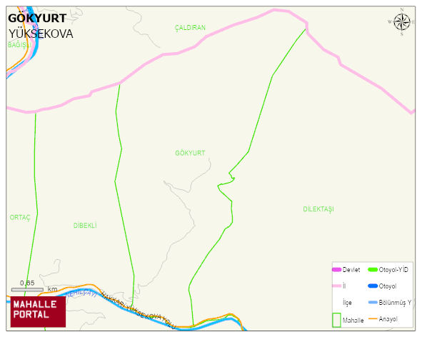 GÖKYURT Köyü Haritası | İnteraktif Köy ve Mahalle Sınırları