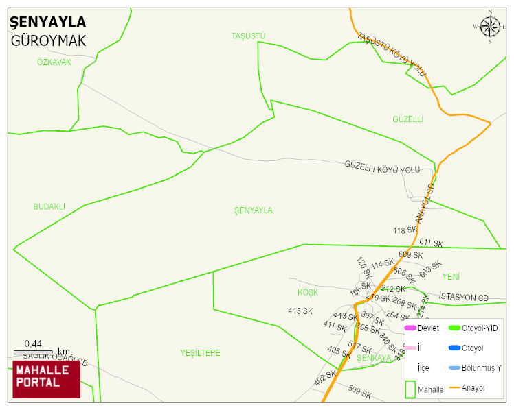 GÖLBAŞI BELDESİ ŞENYAYLA Mahallesi Haritası | Coğrafi Yapı ve Detaylı Haritası