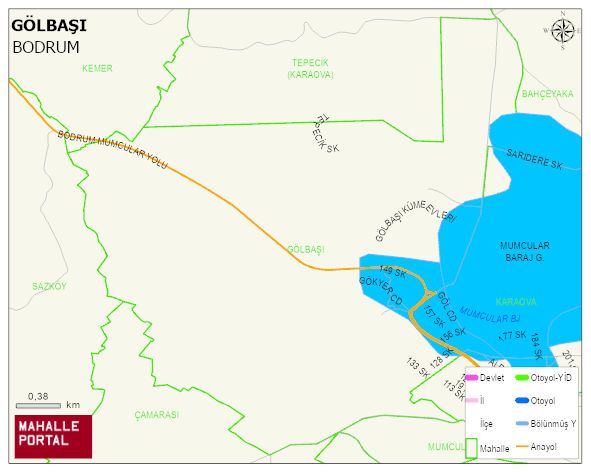 GÖLBAŞI Mahallesi Haritası | Mahalle ve Köy Sınırı