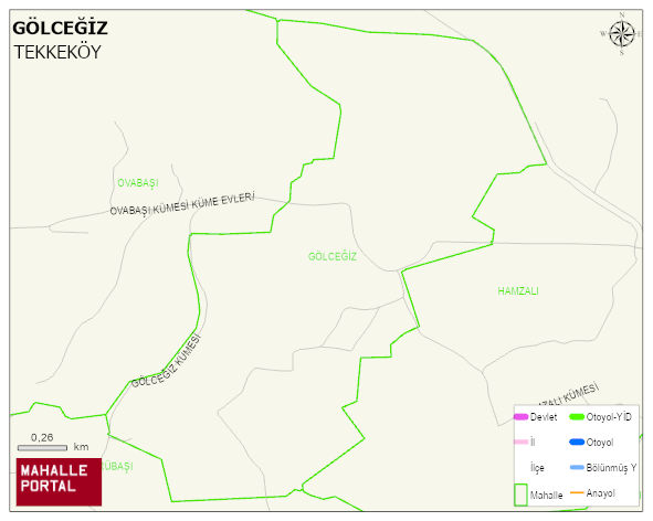 GÖLCEĞİZ Mahallesi Haritası | Güncel Mahalle ve Köy Haritası