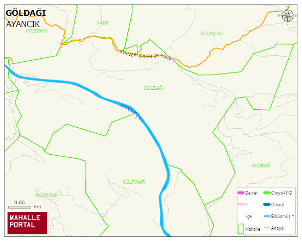 GÖLDAĞI Köyü Haritası | Detaylı Köy ve Mahalle Görünümü
