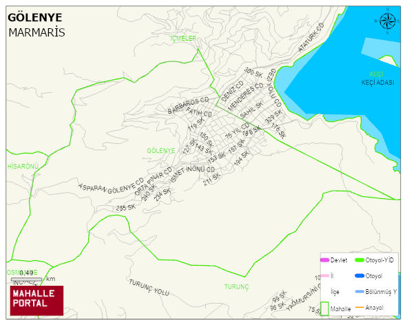 İÇMELER Mahallesi Haritası | Sayısal Bölge Görünümü