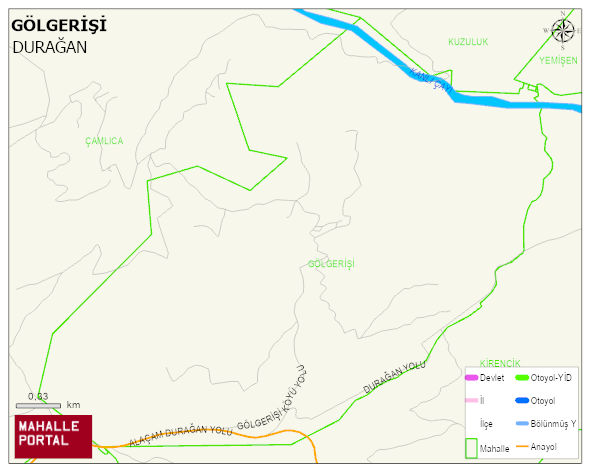 GÖLGERİŞİ Köyü Haritası | Mahalle ve Köy Sınırı