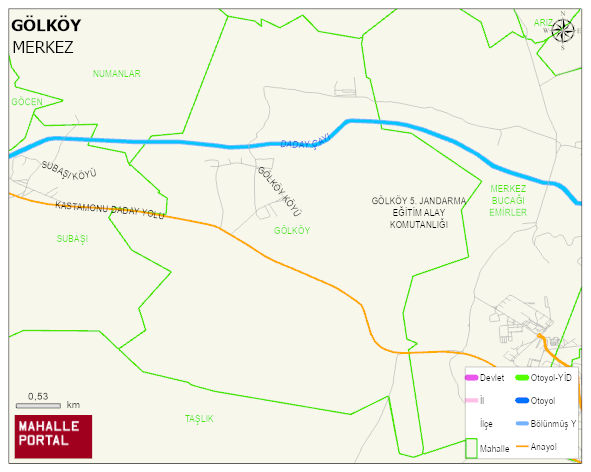 GÖLKÖY Köyü Haritası | Detaylı Köy ve Mahalle Görünümü