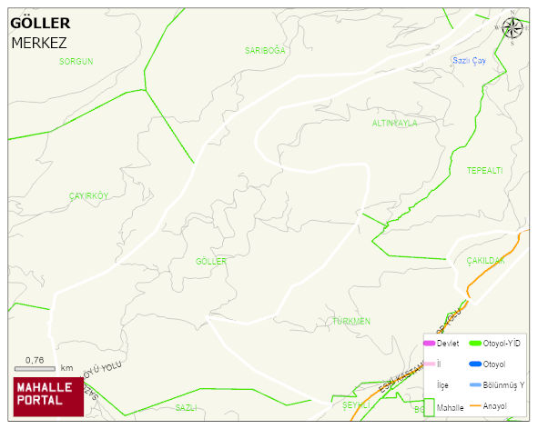 GÖLLER Köyü Haritası | Mahalle Sokak Haritası