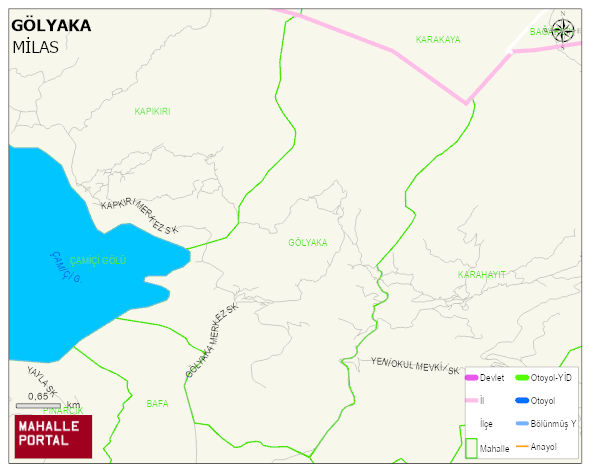 GÖLYAKA Mahallesi Haritası | Mahalle ve Köy Sınırı