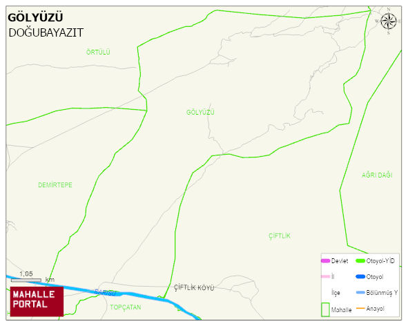 GÖLYÜZÜ Köyü Haritası | İnteraktif Köy ve Mahalle Sınırları