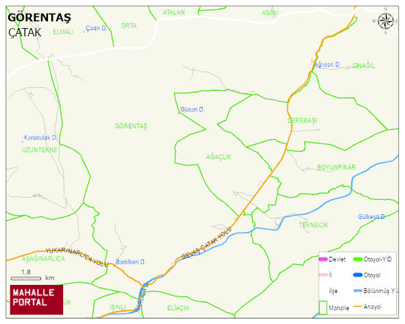 GÖRENTAŞ Mahallesi Haritası | Güncel Mahalle ve Köy Haritası