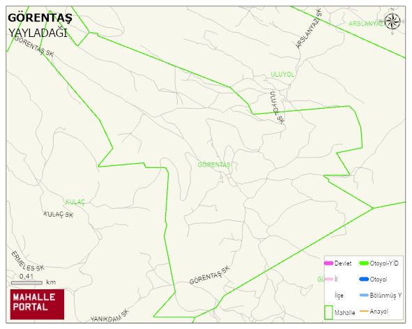 GÖRENTAŞ Mahallesi Haritası | Detaylı Köy ve Mahalle Görünümü