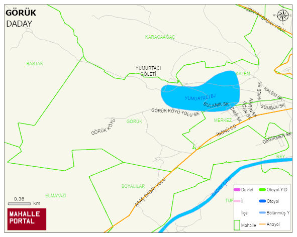 GÖRÜK Köyü Haritası | Sayısal Bölge Görünümü