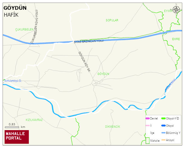 GÖYDÜN Köyü Haritası | Coğrafi Yapı ve Detaylı Haritası