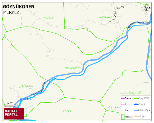 GÖYNÜKÖREN Köyü Haritası | Coğrafi Yapı ve Detaylı Haritası