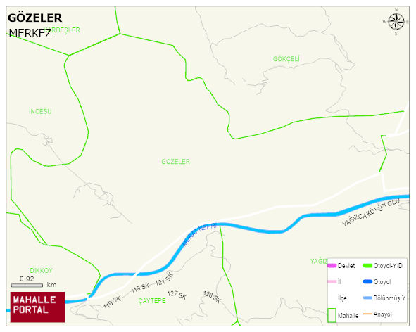 GÖZELER Köyü Haritası | Güncel Mahalle ve Köy Haritası