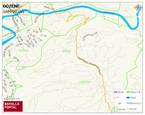 GÖZENE Mahallesi Haritası | Güncel Mahalle ve Köy Haritası