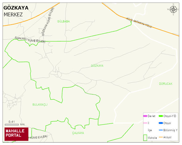 GÖZKAYA Köyü Haritası | Mahalle Sokak Haritası