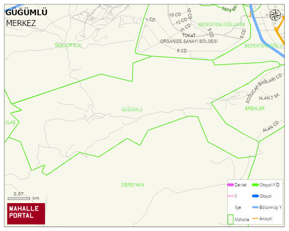 GÜĞÜMLÜ Köyü Haritası | Mahalle ve Köy Sınırı