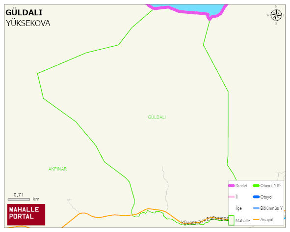 GÜLDALI Köyü Haritası | Coğrafi Yapı ve Detaylı Haritası