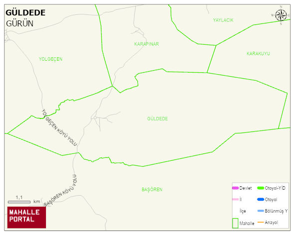 GÜLDEDE Köyü Haritası | İnteraktif Köy ve Mahalle Sınırları