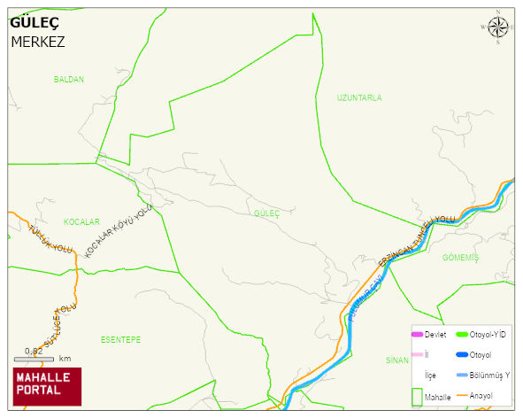 GÜLEÇ Köyü Haritası | Güncel Mahalle ve Köy Haritası