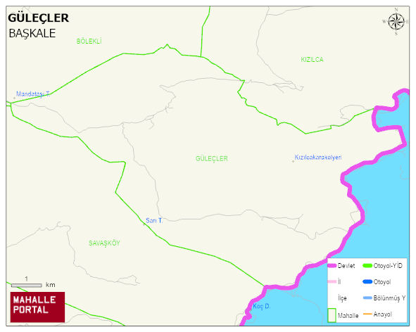 GÜLEÇLER Mahallesi Haritası | İnteraktif Köy ve Mahalle Sınırları