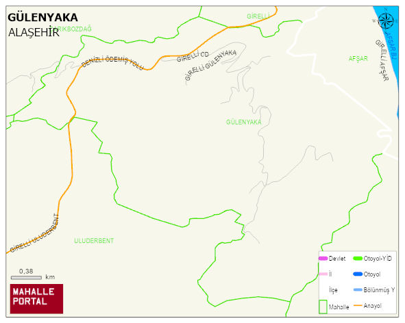 GÜLENYAKA Mahallesi Haritası | Uydu Görüntüsü ve Harita Detayları