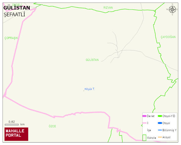 GÜLİSTAN Köyü Haritası | Güncel Mahalle ve Köy Haritası