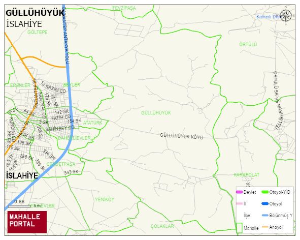 GÜLLÜHÜYÜK Mahallesi Haritası | Mahalle Sokak Haritası