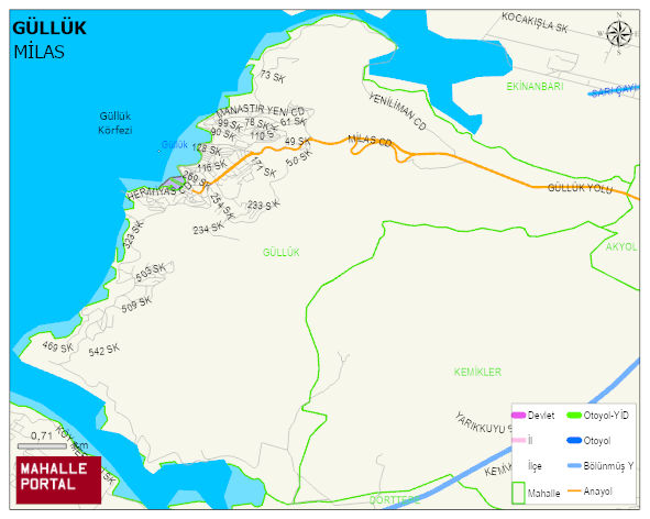 GÜLLÜK Mahallesi Haritası | Uydu Görüntüsü ve Harita Detayları